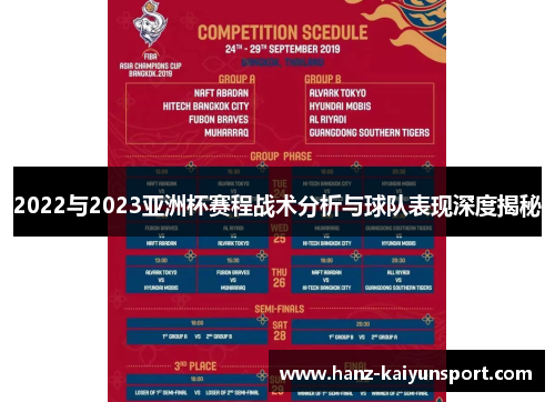 2022与2023亚洲杯赛程战术分析与球队表现深度揭秘